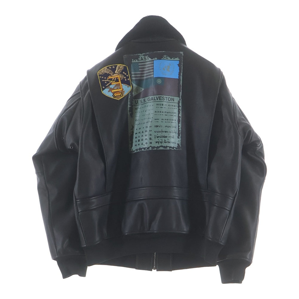 NO BRAND(ノーブランド) G-1 TOP GUN MODEL トップガンモデル レザージャケット ブラック
