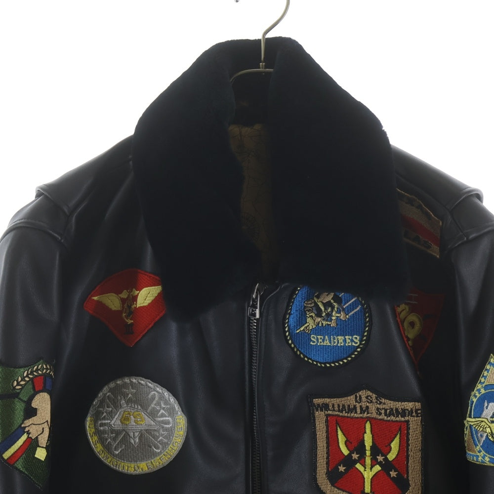NO BRAND(ノーブランド) G-1 TOP GUN MODEL トップガンモデル レザージャケット ブラック