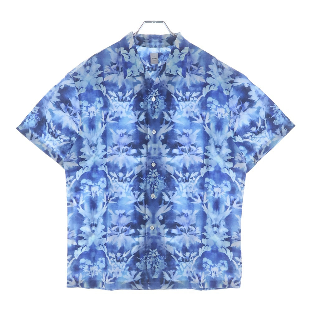 Berluti(ベルルッティ) フラワー総柄 リネン半袖シャツ R24HCS43LADK ブルー