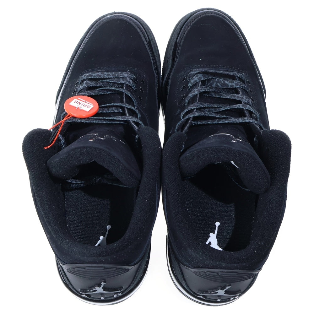 NIKE(ナイキ) AIR JORDAN 3 RETRO BLACK DARK エアジョーダン3 レトロ? ハイカットスニーカー ブラック/ダーク US10/28cm CT8532-001