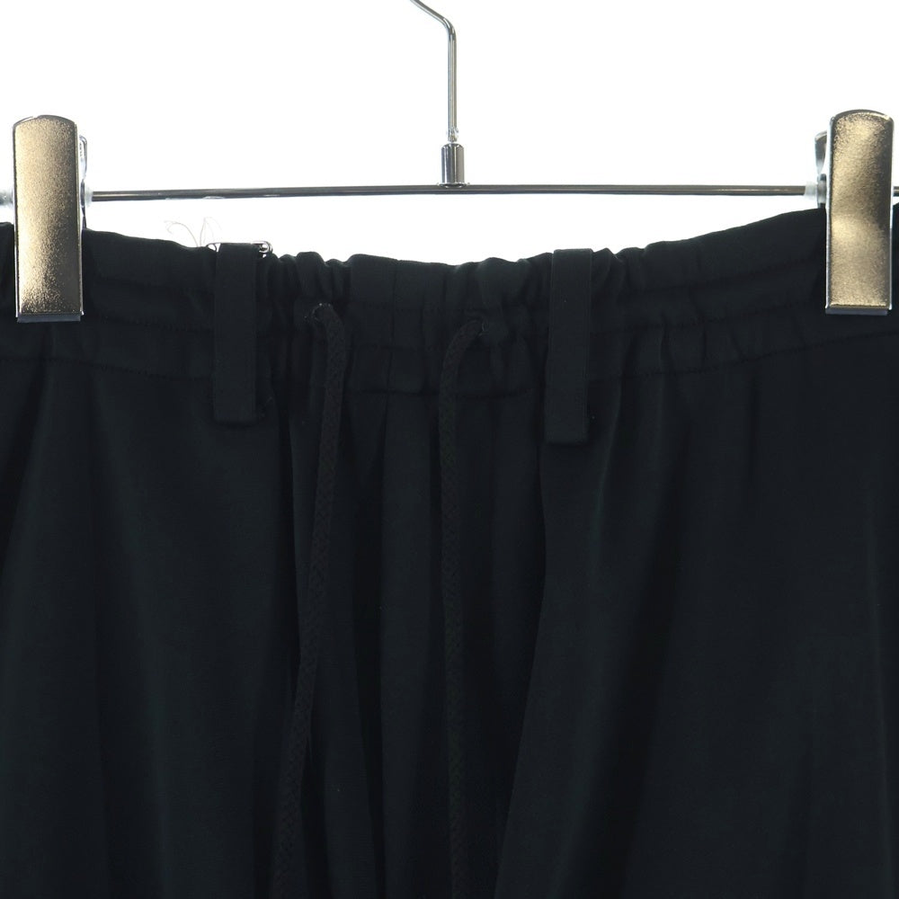 s'yte(サイト) 25SS SMOOTH JERSEY RIBBED HEMS BALLOON SARUEL PANTS バルーン サルエルパンツ ブラック UT-P12-902