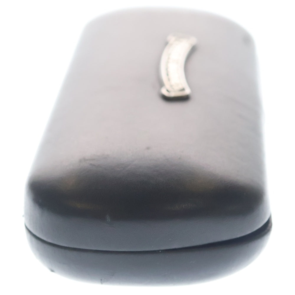 CHROME HEARTS(クロムハーツ) Glasses Case イタリア製 スクロールラベル付き メガネケース 小物 ブラック