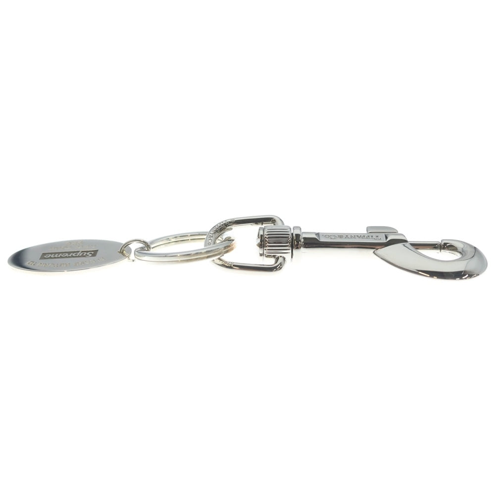 TIFFANY & Co.(ティファニー) × SUPREME 21AW Oval Tag Keyring オーバルタグシルバーキーチェーン シルバー