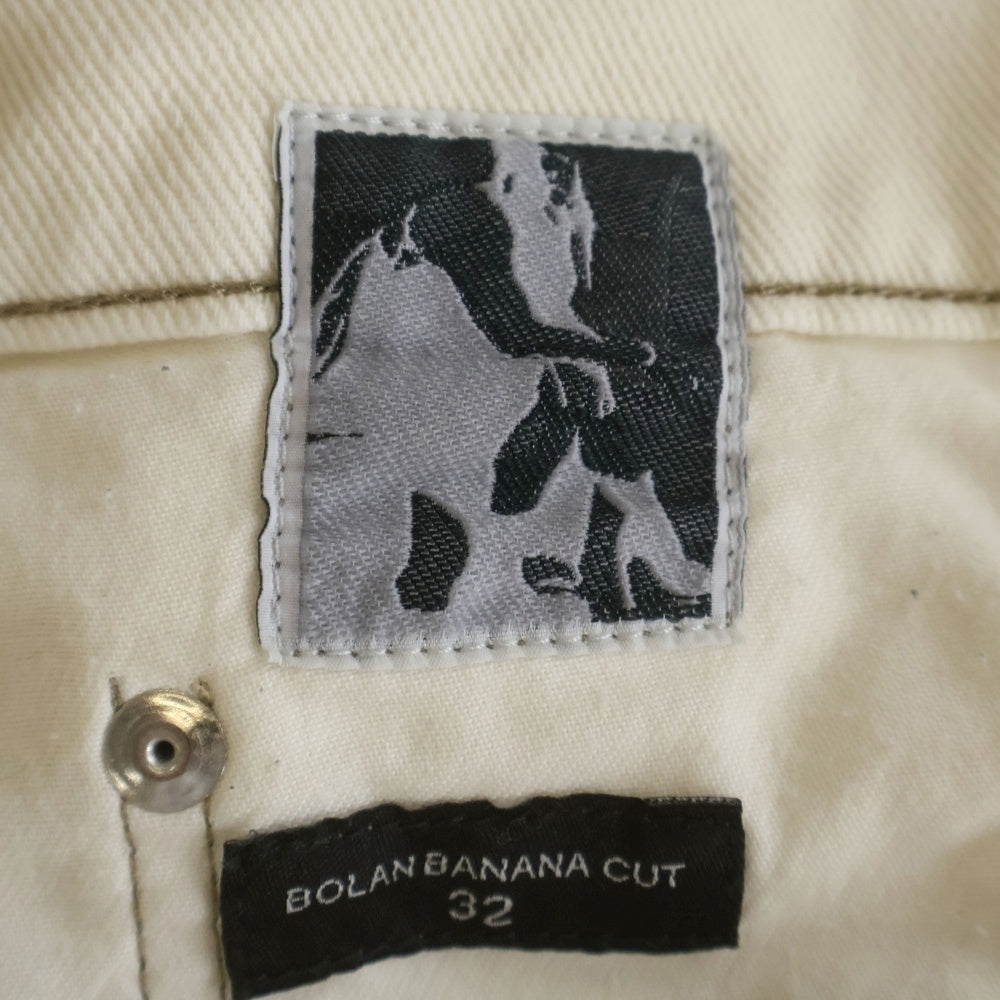 DRKSHDW(ダークシャドウ) 22SS BOLAN BANANA CUT JEANS NATURAL DU01B7363-DWDL モランバナナカットジーンズ ホワイト