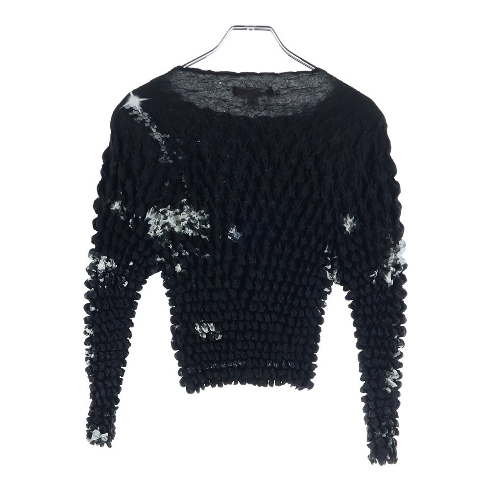 MASU(エムエーエスユー) 23SS POPCORN SWEATSHIRT MMSS-CS0123 インクジェットプリント シェルシャツ ブラック