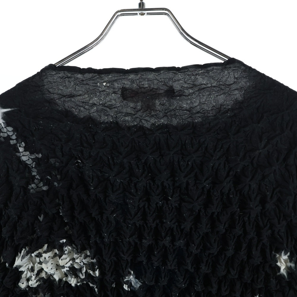 MASU(エムエーエスユー) 23SS POPCORN SWEATSHIRT MMSS-CS0123 インクジェットプリント シェルシャツ ブラック