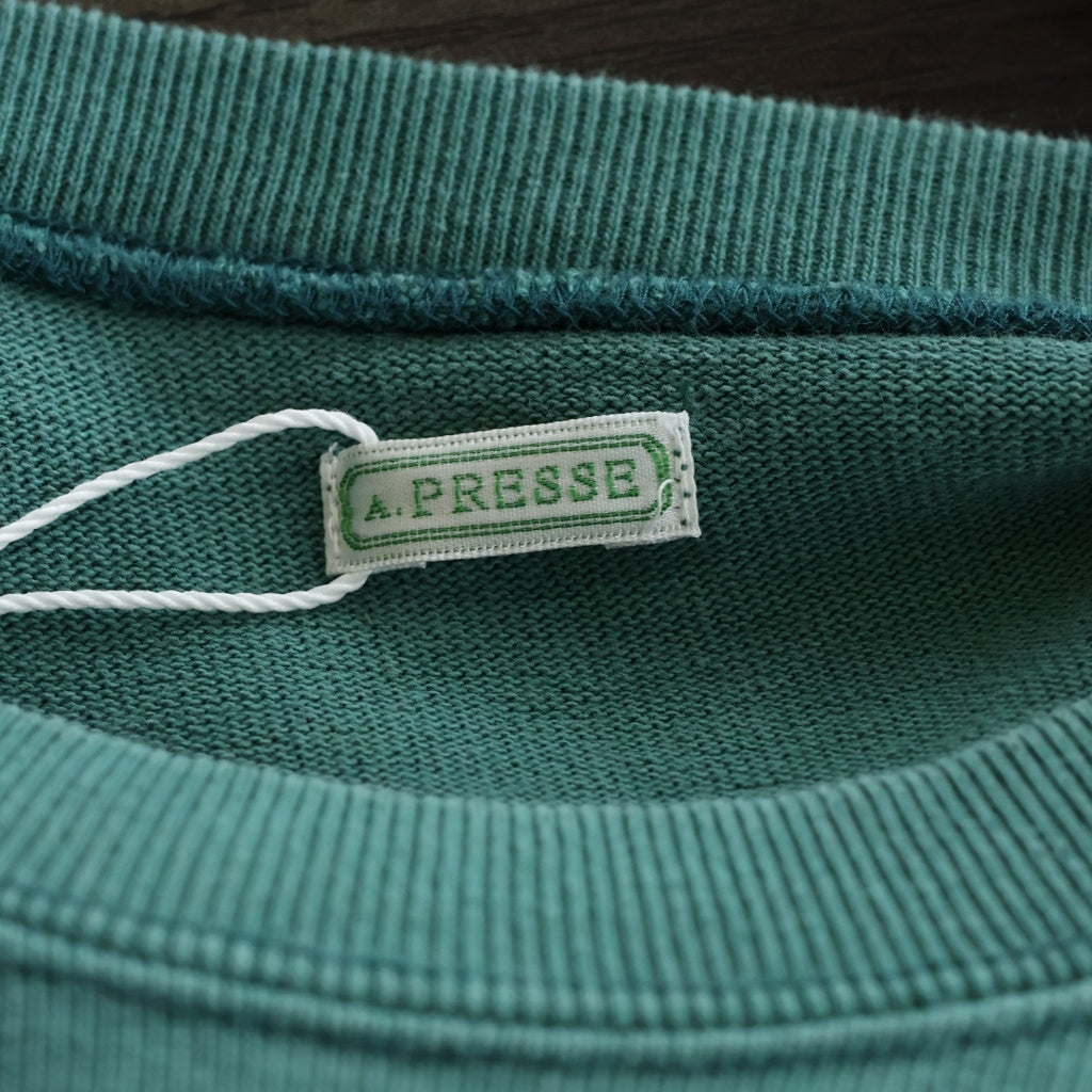 A.PRESSE(アプレッセ) 25AW Vintage L/S T-Shirt BFM-55130-B ヴィンテージ 長袖Tシャツ グリーン
