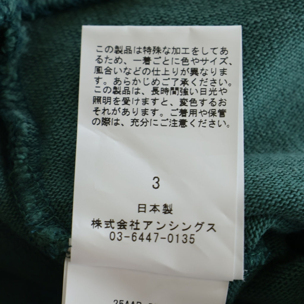 A.PRESSE(アプレッセ) 25AW Vintage L/S T-Shirt BFM-55130-B ヴィンテージ 長袖Tシャツ グリーン