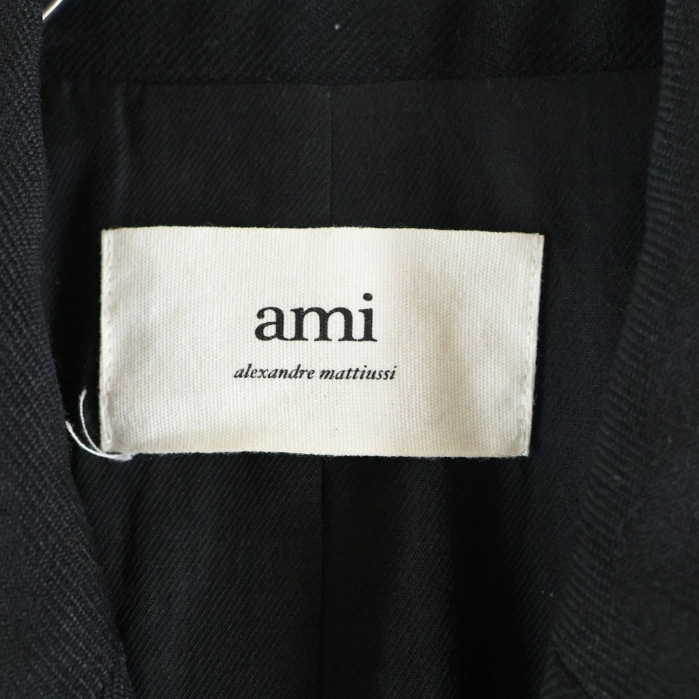 AMI Alexandre Mattiussi(アミアレクサンドルマテュッシ) シングルテーラードジャケット ブラック