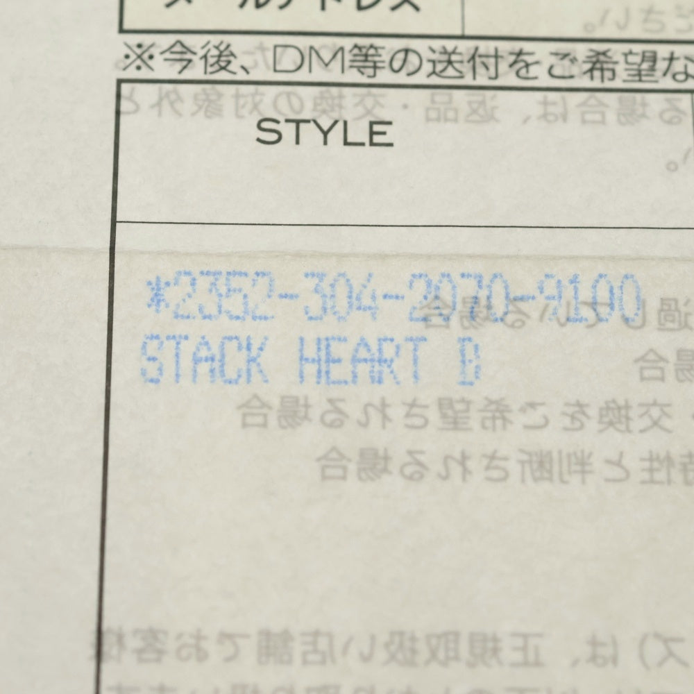 CHROME HEARTS(クロムハーツ) STACK HEART ハートスタックチャーム ペンダントトップ シルバー BCA196