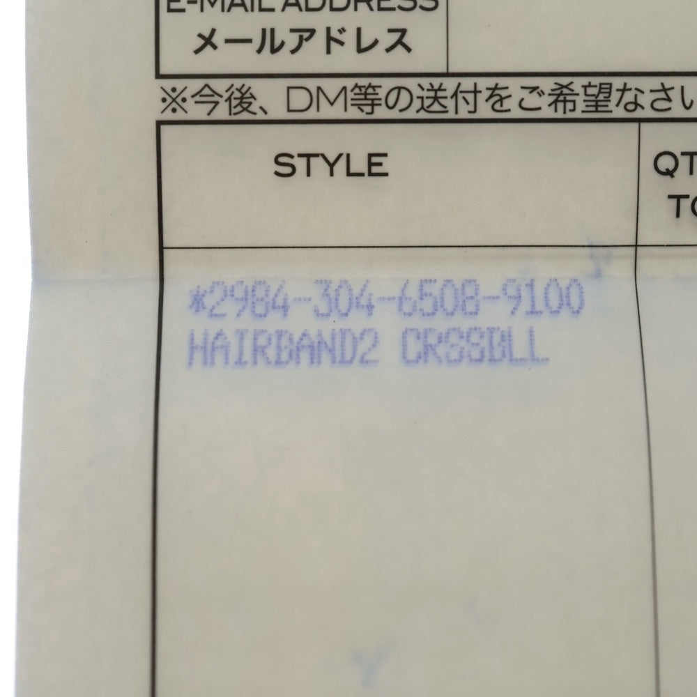 CHROME HEARTS(クロムハーツ) HAIRBAND クロスボール ヘアバンド ヘアゴムコンチョ シルバー BCA151