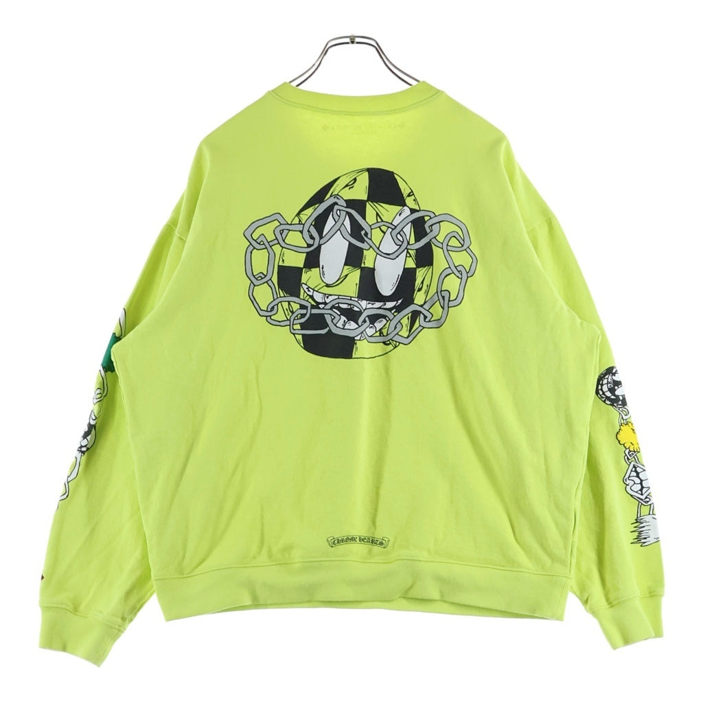 CHROME HEARTS(クロムハーツ) ×MATTY BOY PPO CHAIN GAME マッティボーイ チェーンゲーム クルーネック スウェットトレーナー イエロー