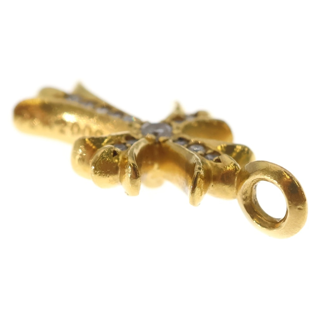 CHROME HEARTS(クロムハーツ) 22K TNY CRSF P/DIA タイニーファットクロス PAVEダイヤ ペンダントトップ ゴールドBCA033