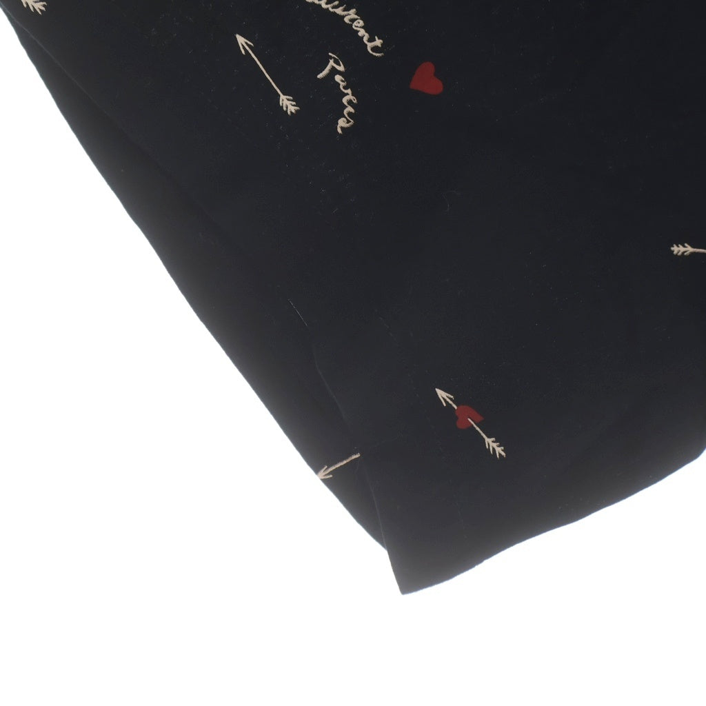 SAINT LAURENT PARIS(サンローランパリ) 21SS キューピッドプリント半袖シャツ 531956 Y2D48 ブラック