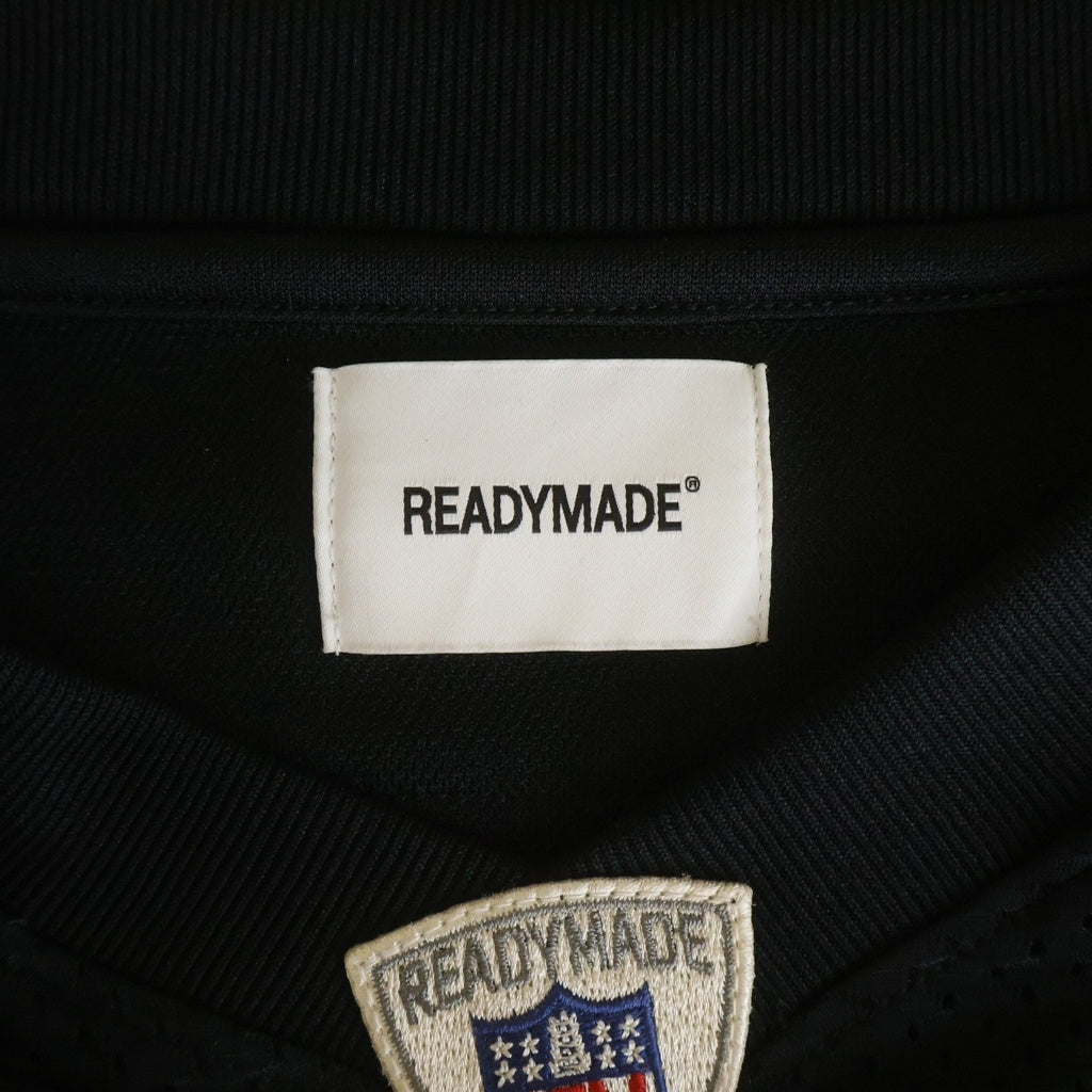 READY MADE(レディメイド) 22SS GAME SHIRT RE-CO-BK-00-00-232 ゲームシャツ メッシュ半袖Tシャツ ブラック