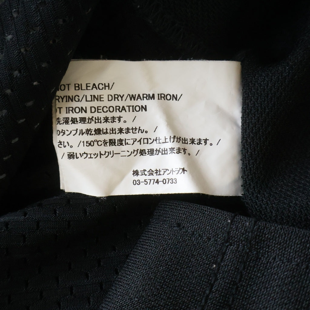 READY MADE(レディメイド) 22SS GAME SHIRT RE-CO-BK-00-00-232 ゲームシャツ メッシュ半袖Tシャツ ブラック