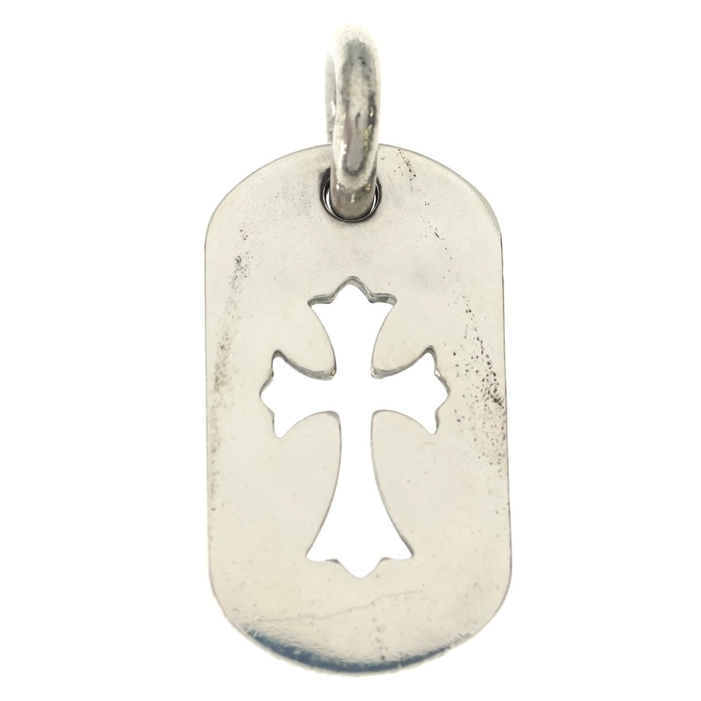 CHROME HEARTS(クロムハーツ) D TAG SML CO CRS カットアウトクロスドッグタグ スモール ペンダントトップ シルバー BCA242