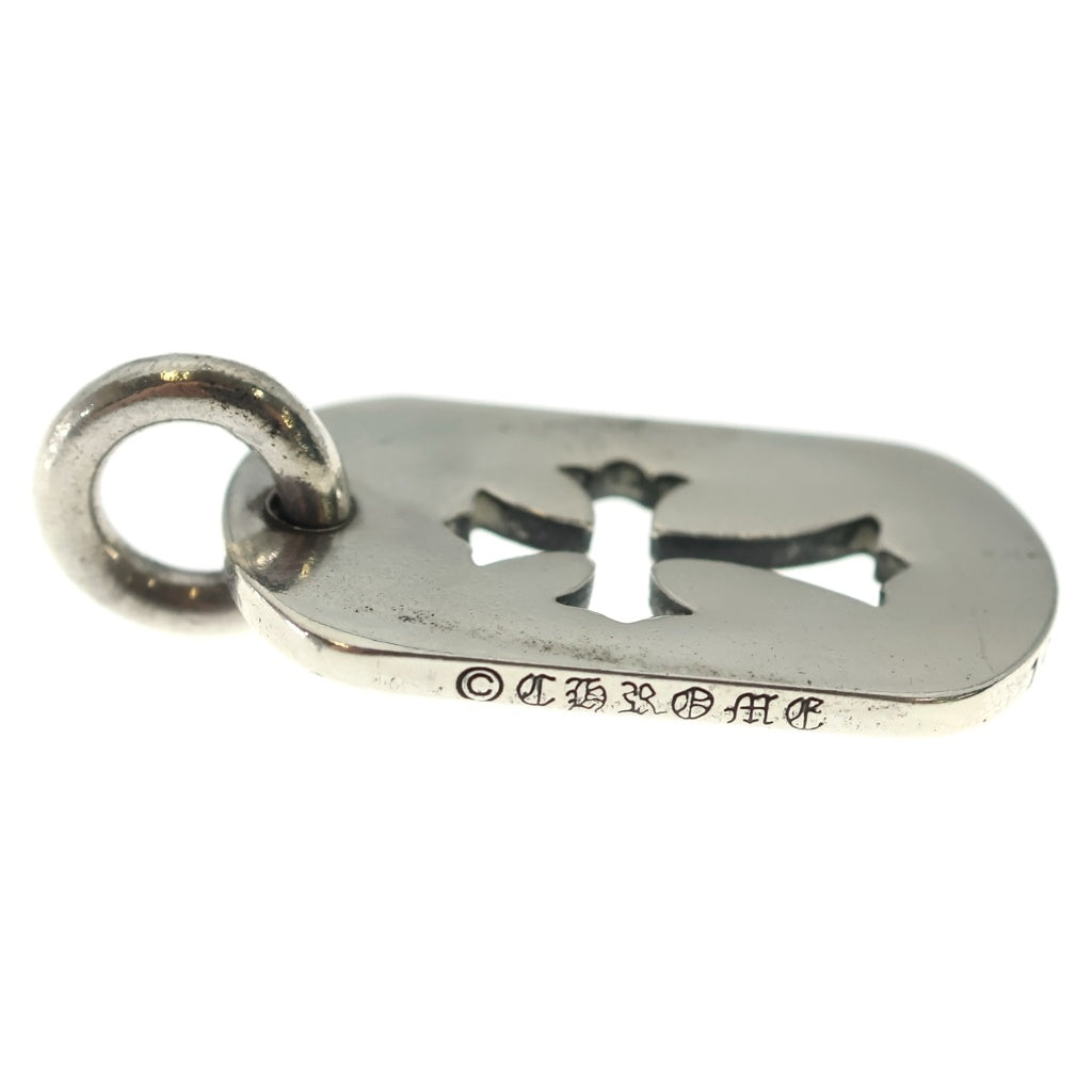 CHROME HEARTS(クロムハーツ) D TAG SML CO CRS カットアウトクロスドッグタグ スモール ペンダントトップ シルバー BCA242