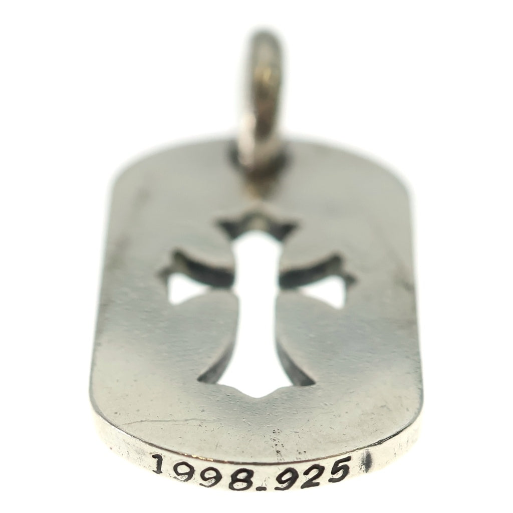 CHROME HEARTS(クロムハーツ) D TAG SML CO CRS カットアウトクロスドッグタグ スモール ペンダントトップ シルバー BCA242