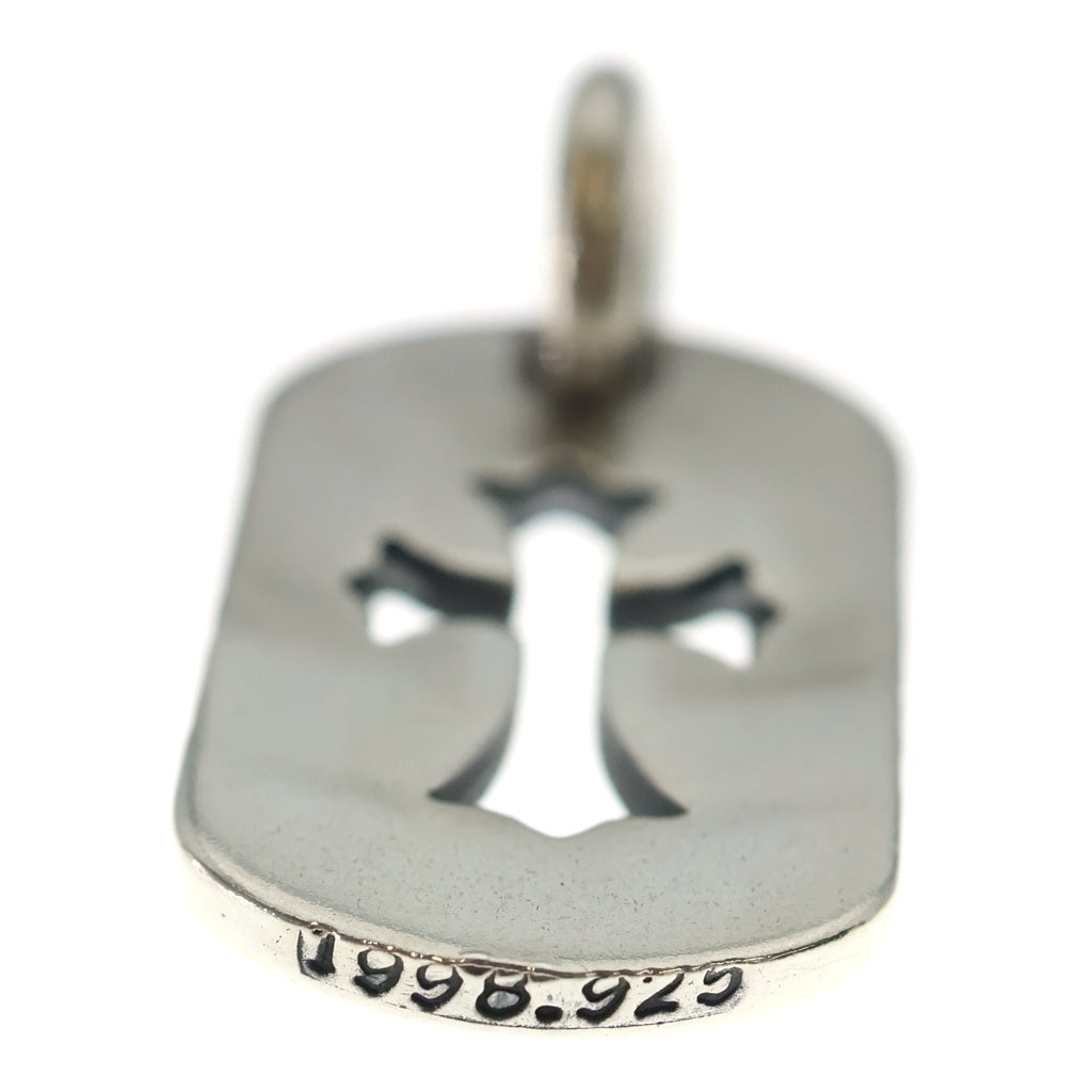 CHROME HEARTS(クロムハーツ) D TAG SML CO CRS カットアウトクロスドッグタグ スモール ペンダントトップ シルバー BCA242
