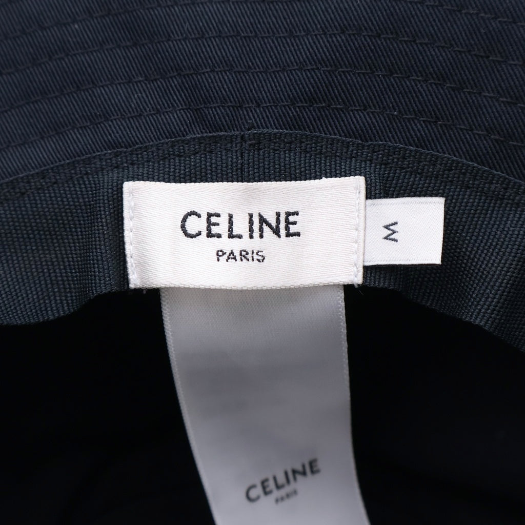 CELINE(セリーヌ) トリオンフ バケットハット コットンギャバジン ブラック 2AUE5968P.38NO