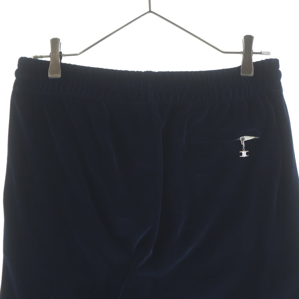 CELINE(セリーヌ) Triomphe Flared Jersey Track Pants トリオンフ フレアジャージートラックパンツ ネイビー 2Z020679I