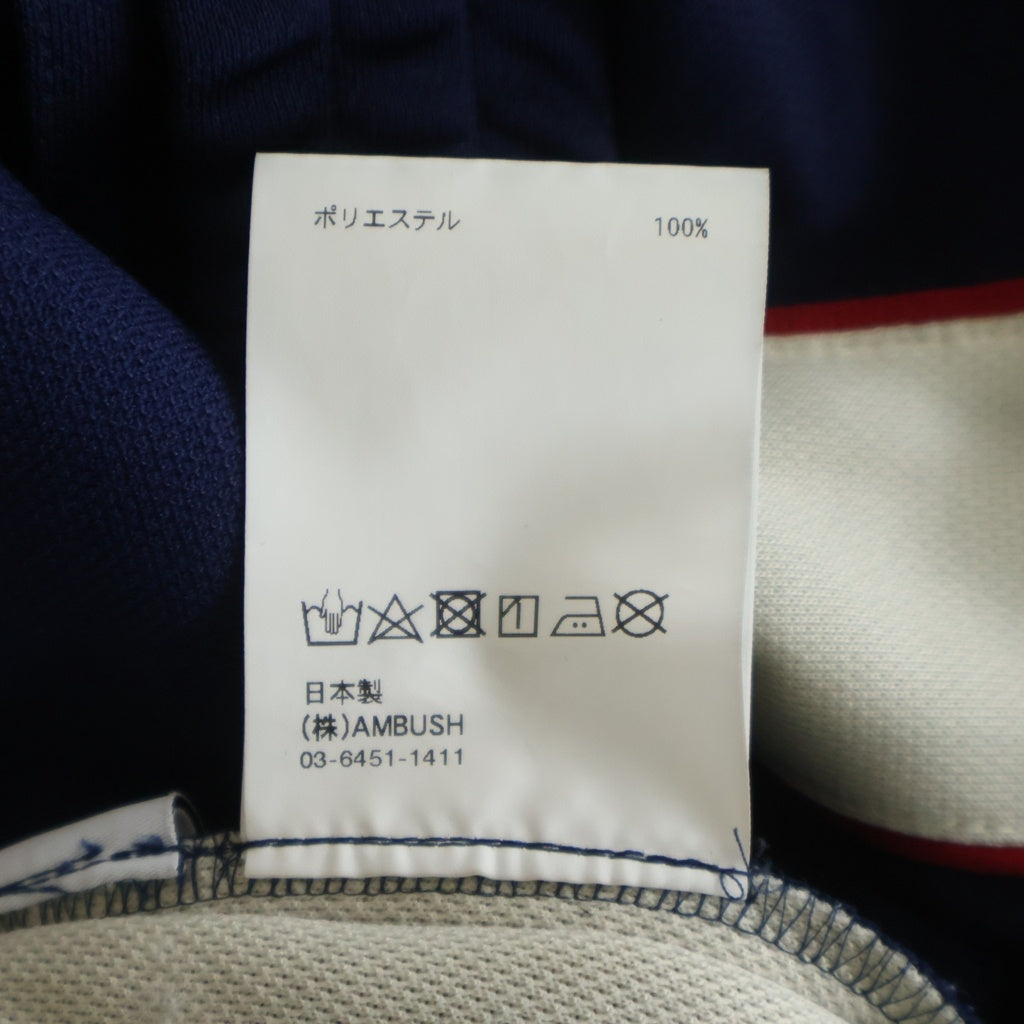 AMBUSH(アンブッシュ) Paneled Track Pants サイドライン トラックパンツ ネイビー 12115459