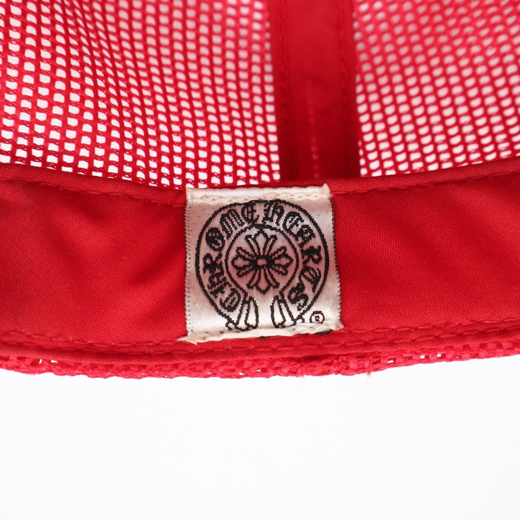 CHROME HEARTS(クロムハーツ) OLD CH CRS PATCH TRUCKER オールド CH クロスパッチ トラッカー メッシュキャップ レッド