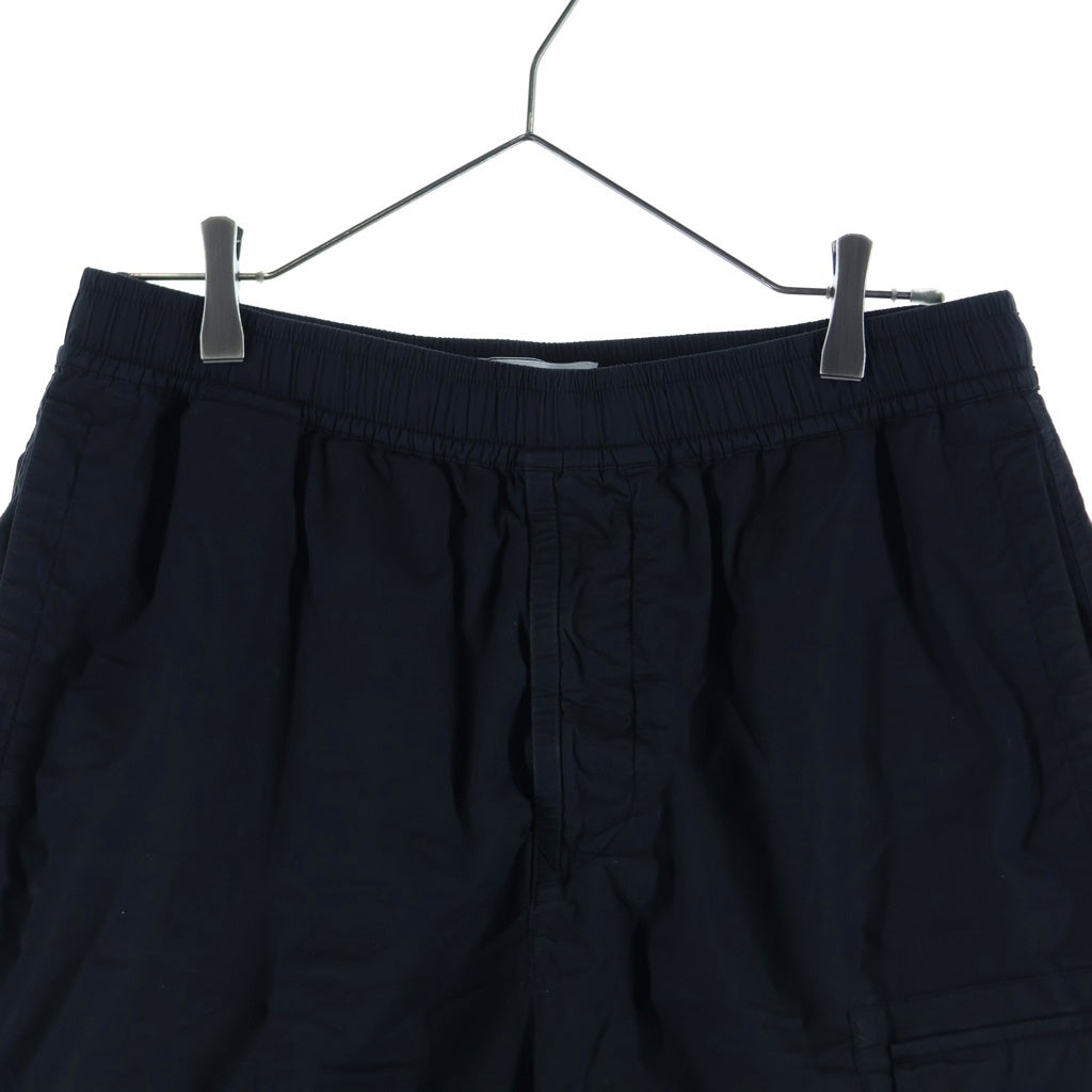 STONE ISLAND(ストーンアイランド) 24SS COMPASS CARGO SHORTS 8015L1803 ロゴパッチバミューダショーツ カーゴハーフパンツ ブラック