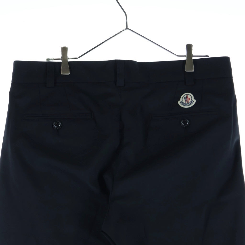 MONCLER(モンクレール) PANTALONE SPORTIVO H109P2A00004 57695 ロゴワッペン付きパンツ スラックス ブラック