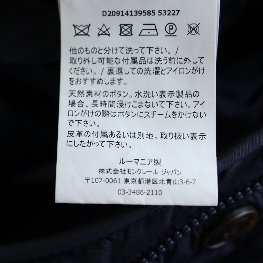 MONCLER(モンクレール) JACOB GIUBBOTTO D20914139585 53227 ロゴワッペン 切り替えダウンジャケット ネイビー