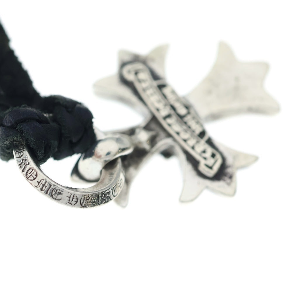 CHROME HEARTS(クロムハーツ) DBL CH PRS ダブル CHプラス ペンダントトップWレザーブレイド シルバー