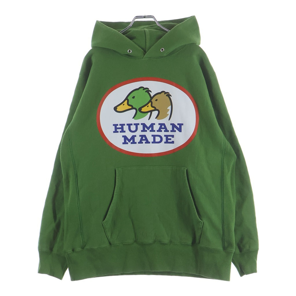 HUMAN MADE(ヒューマンメイド) 22AW ダックプリント プルオーバーパーカー グリーン