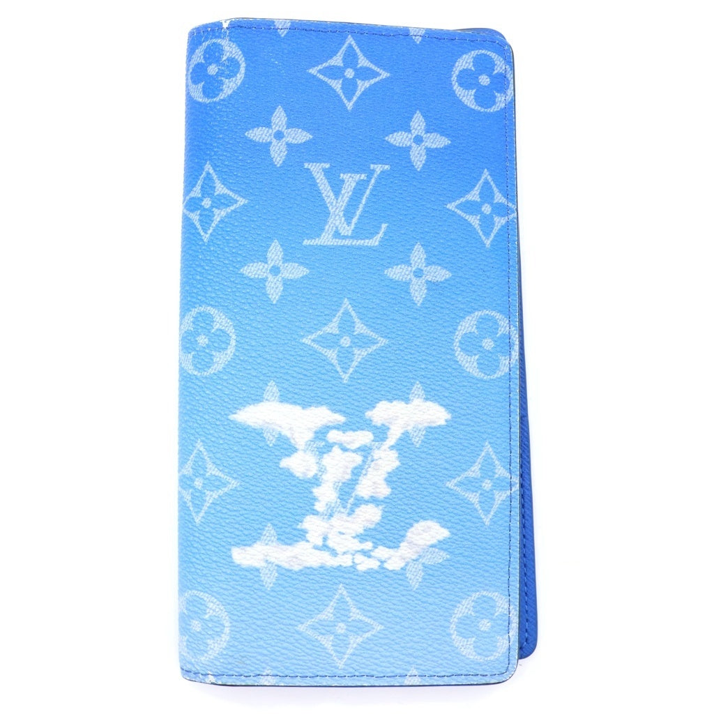 LOUIS VUITTON(ルイヴィトン) モノグラムクラウズ ポルトフォイユブラザ ロングウォレット 長財布 ブルー M69680