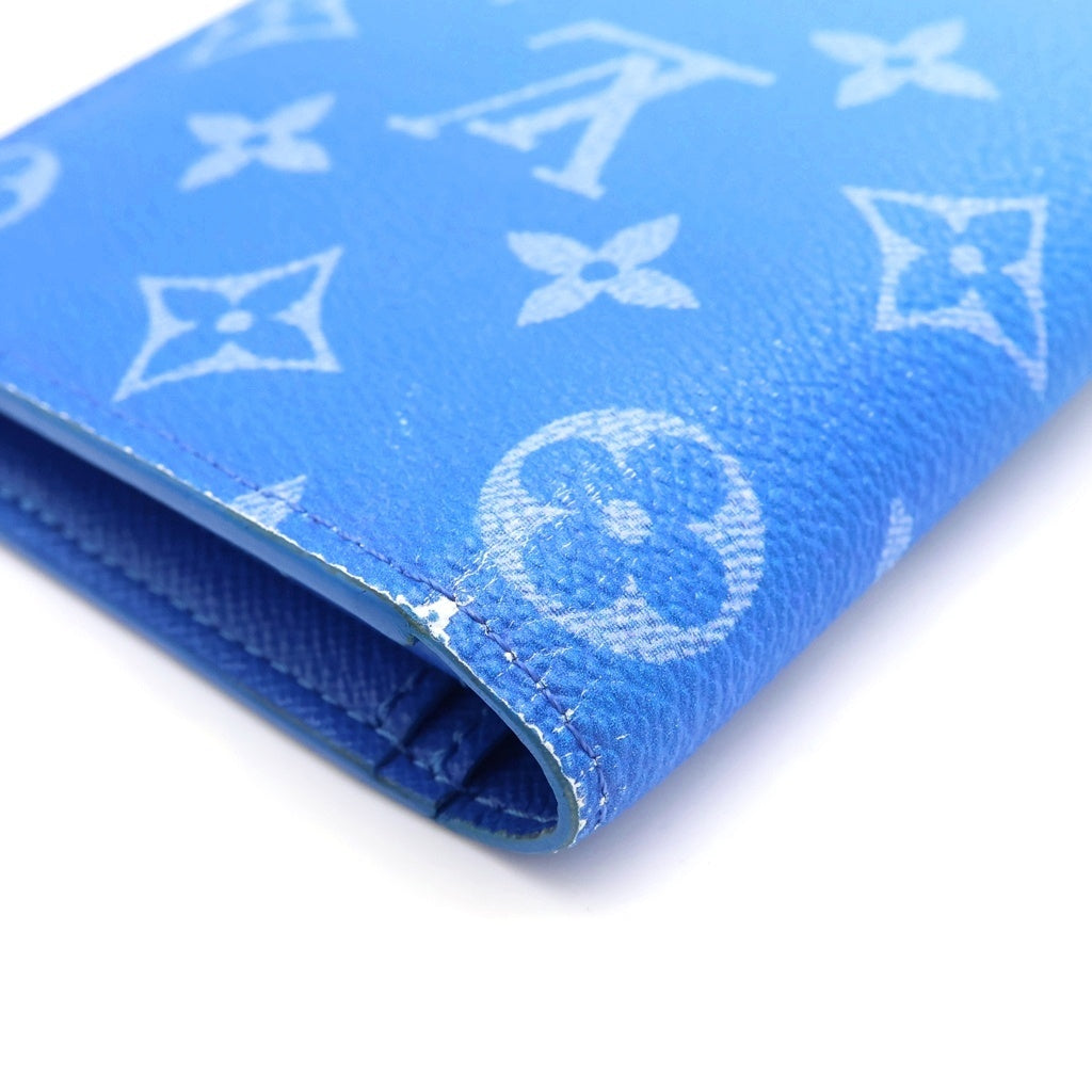 LOUIS VUITTON(ルイヴィトン) モノグラムクラウズ ポルトフォイユブラザ ロングウォレット 長財布 ブルー M69680