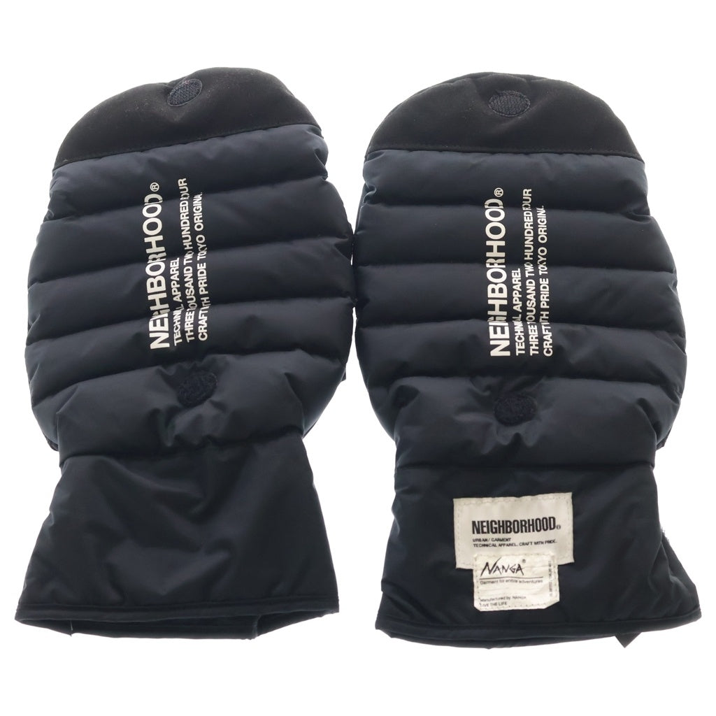 NEIGHBORHOOD(ネイバーフッド) X NANGA Down Gloves ナンガ ダウングローブ ブラック
