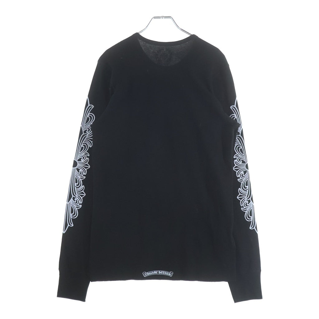 CHROME HEARTS(クロムハーツ) Horseshoe Thermal L/S Tee ホースシュー サーマル長袖Tシャツ ブラック