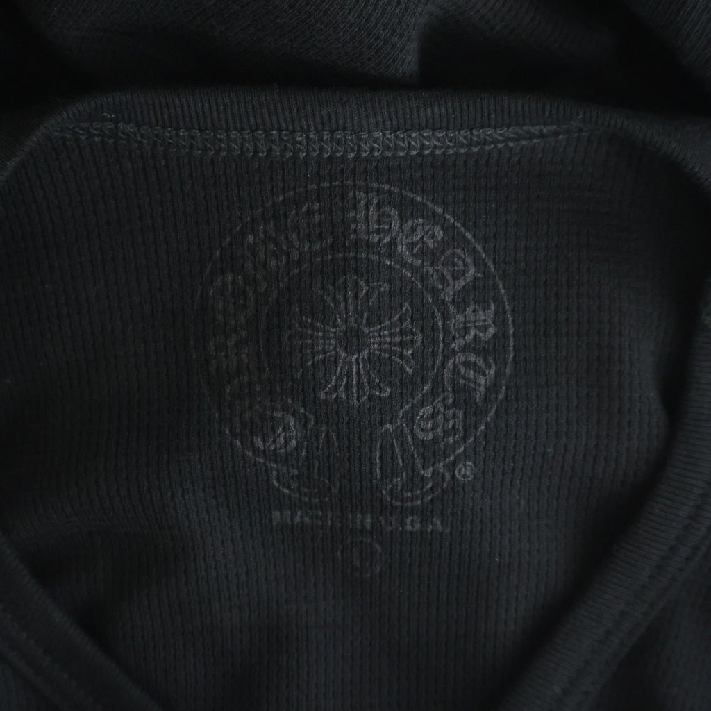 CHROME HEARTS(クロムハーツ) Horseshoe Thermal L/S Tee ホースシュー サーマル長袖Tシャツ ブラック