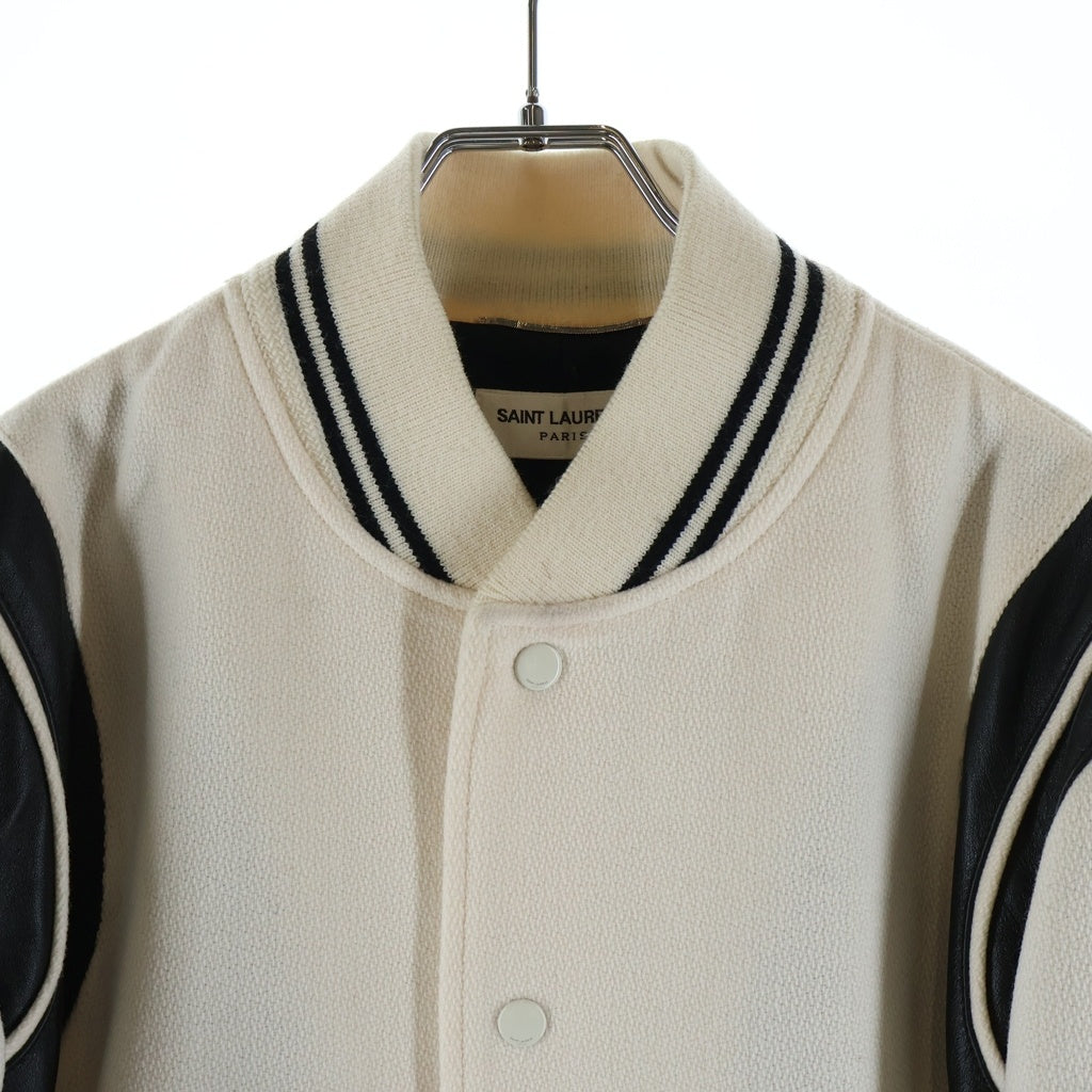 SAINT LAURENT PARIS(サンローランパリ) 22SS Blouson Teddy Jacket 354718 Y213Q ブルゾン テディジャケット ホワイト