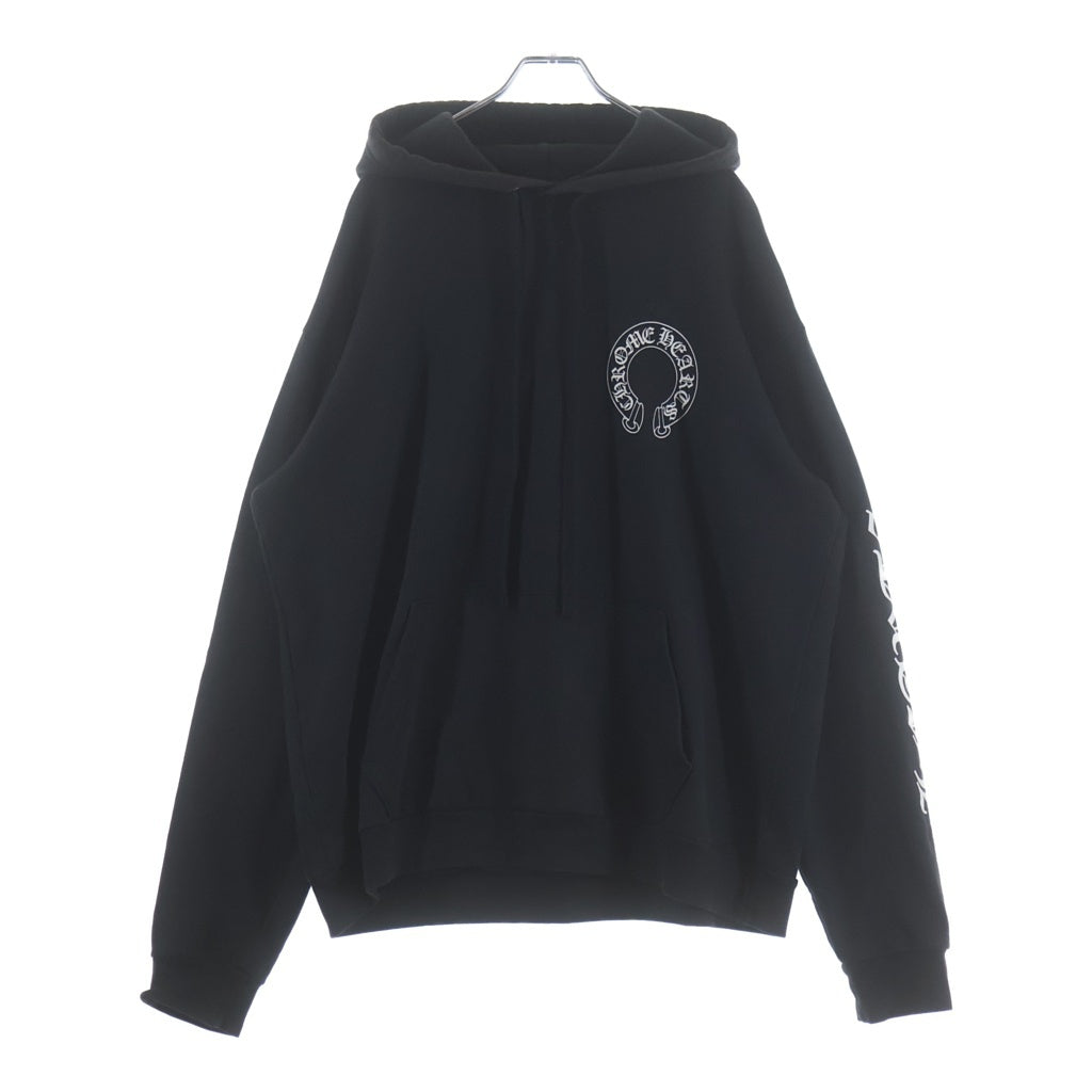 CHROME HEARTS(クロムハーツ) ×MATTY BOY Chomper Horseshoe Hoodie ×マッティボーイ チョンパー ホースシューフーディ プルオーバースウェットパーカー ブラック