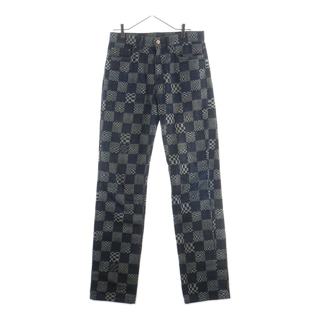 LOUIS VUITTON(ルイヴィトン) ディストーテッドダミエデニムパンツ インディゴ RM212Q EW2 HLD50W