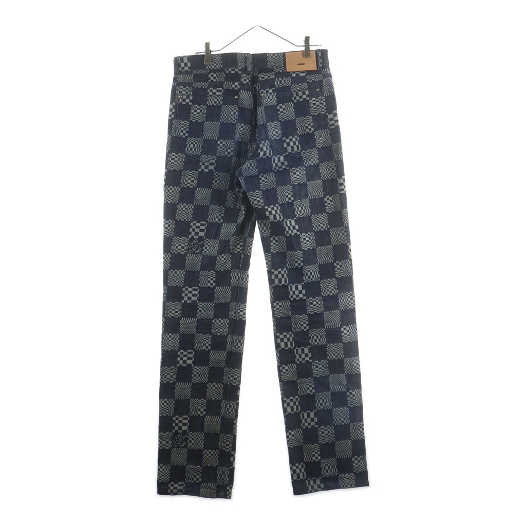 LOUIS VUITTON(ルイヴィトン) ディストーテッドダミエデニムパンツ インディゴ RM212Q EW2 HLD50W