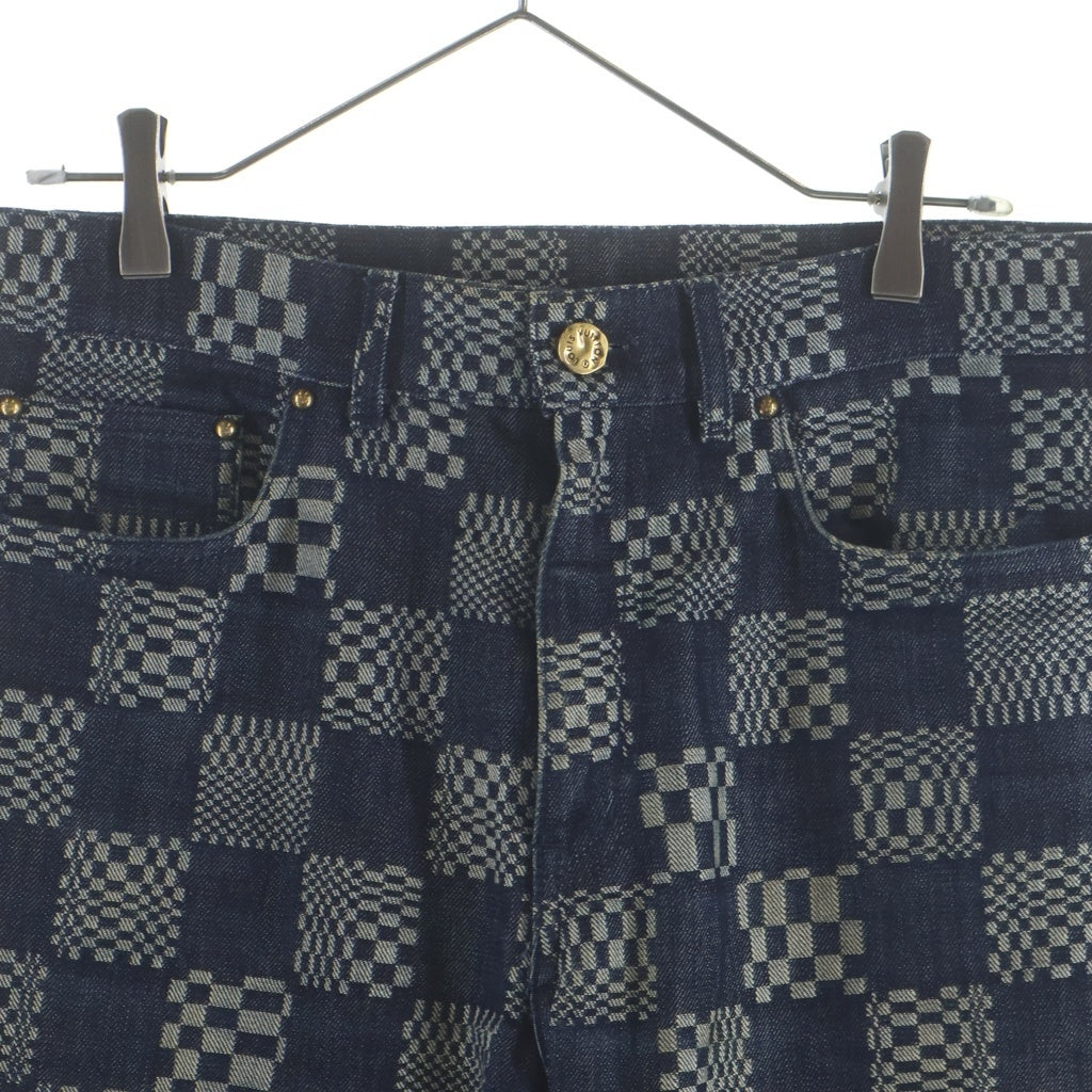 LOUIS VUITTON(ルイヴィトン) ディストーテッドダミエデニムパンツ インディゴ RM212Q EW2 HLD50W