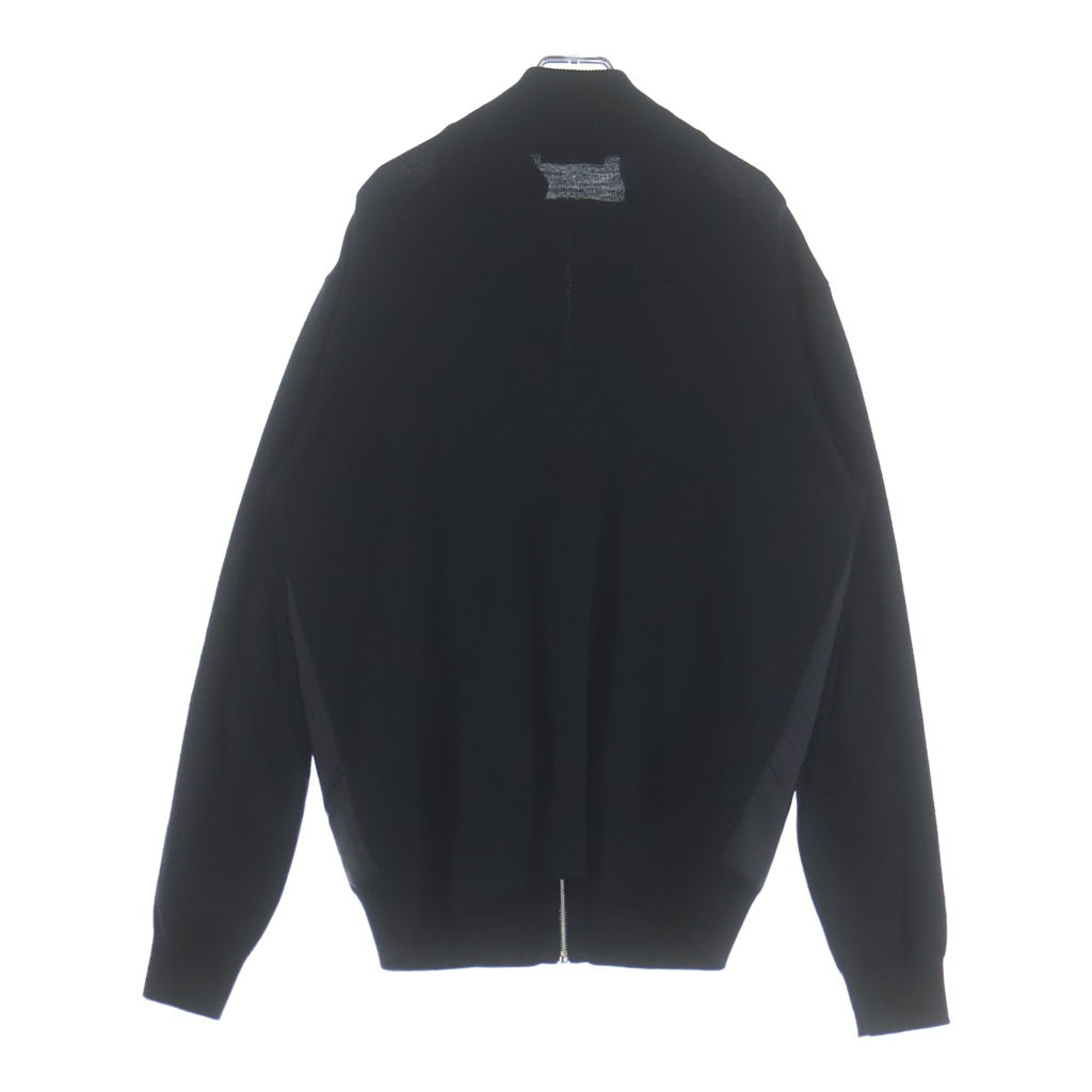 PRADA(プラダ) Re-Nylon&Wool Zip Cardigan リナイロン&ウールジップアップカーディガン ブラック 」UMG116 R212 U98