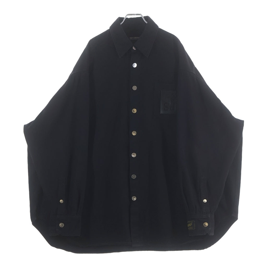 RAF SIMONS(ラフシモンズ) 22SS BIG FIT DENIM SHIRT JACKET ビッグフィットデニムシャツジャケット ブラック 221-M243