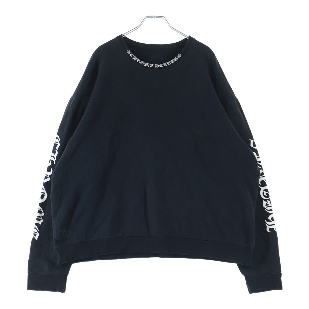 CHROME HEARTS(クロムハーツ) SWTSHRT PLVR ネックロゴプリント クルー