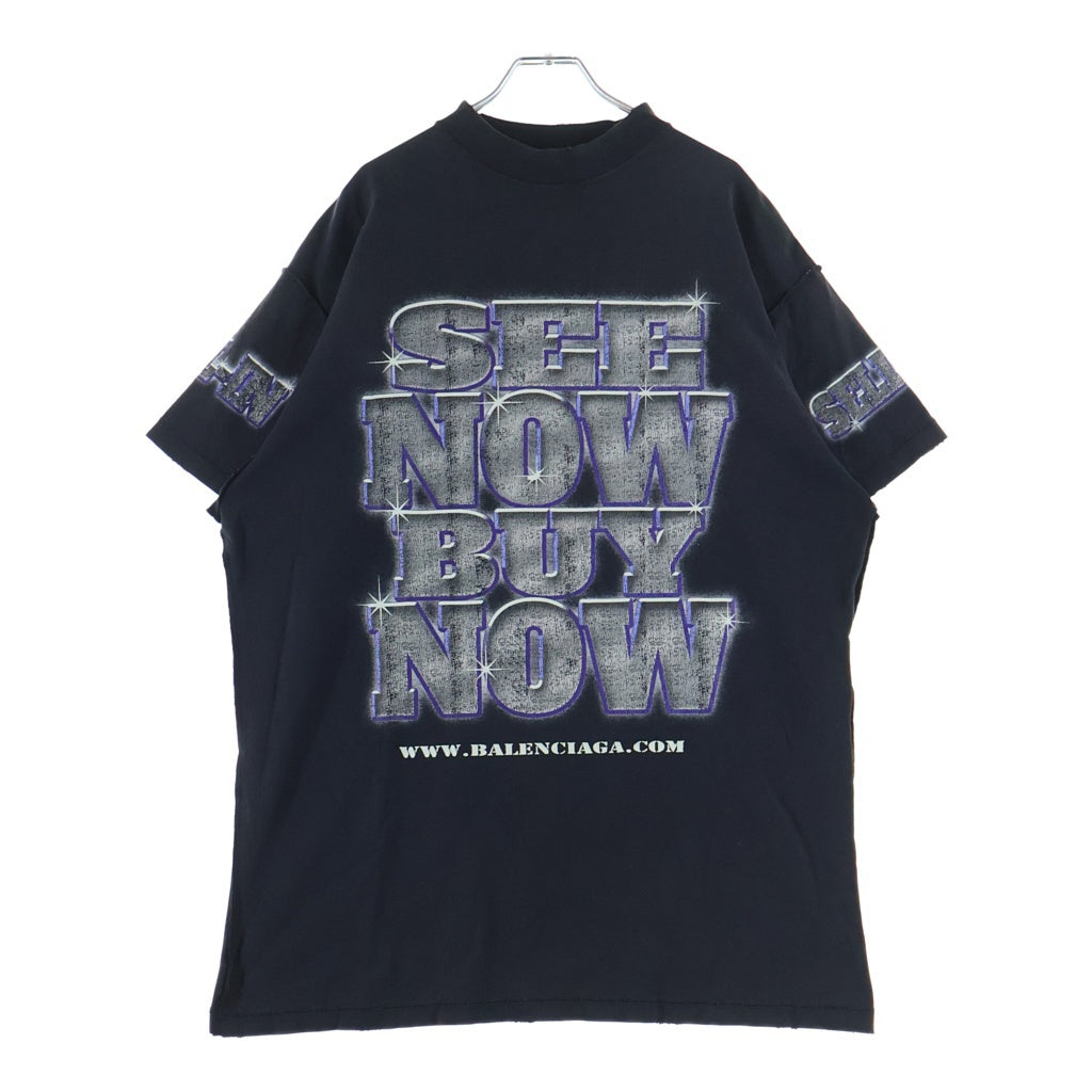 balenciaga see now buy now tシャツ 24ss BALENCIAGA(バレンシアガ) 24SS SEE NOW BUY NOW TEE ダメージ加工
