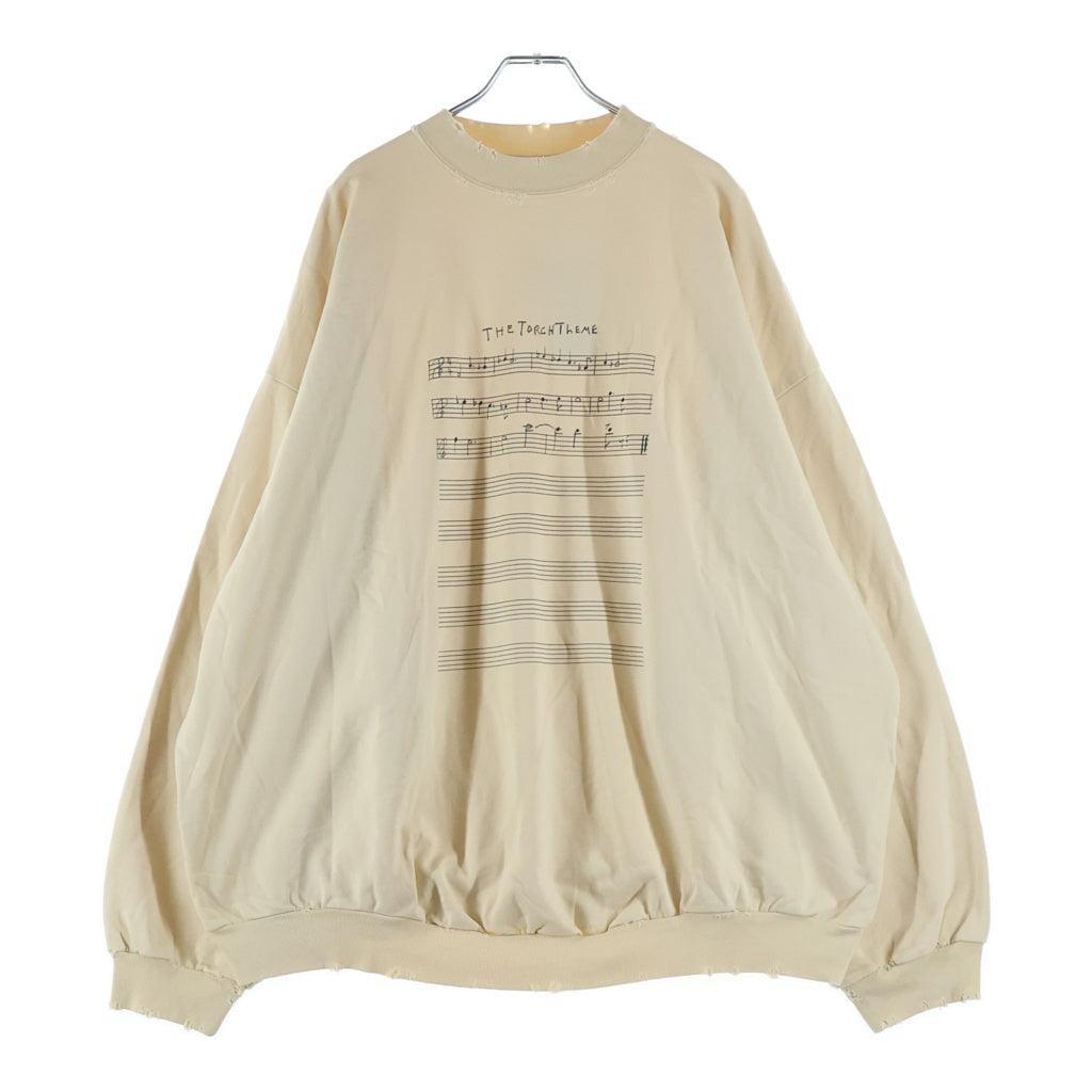 BALENCIAGA バレンシアガ Angelo Badalamenti アンジェロ バダラテンティ クルーネック スウェットトレーナー ベージュ 699212 TMV06 BALENCIAGA(バレンシアガ) Angelo Badalamenti アンジェロ