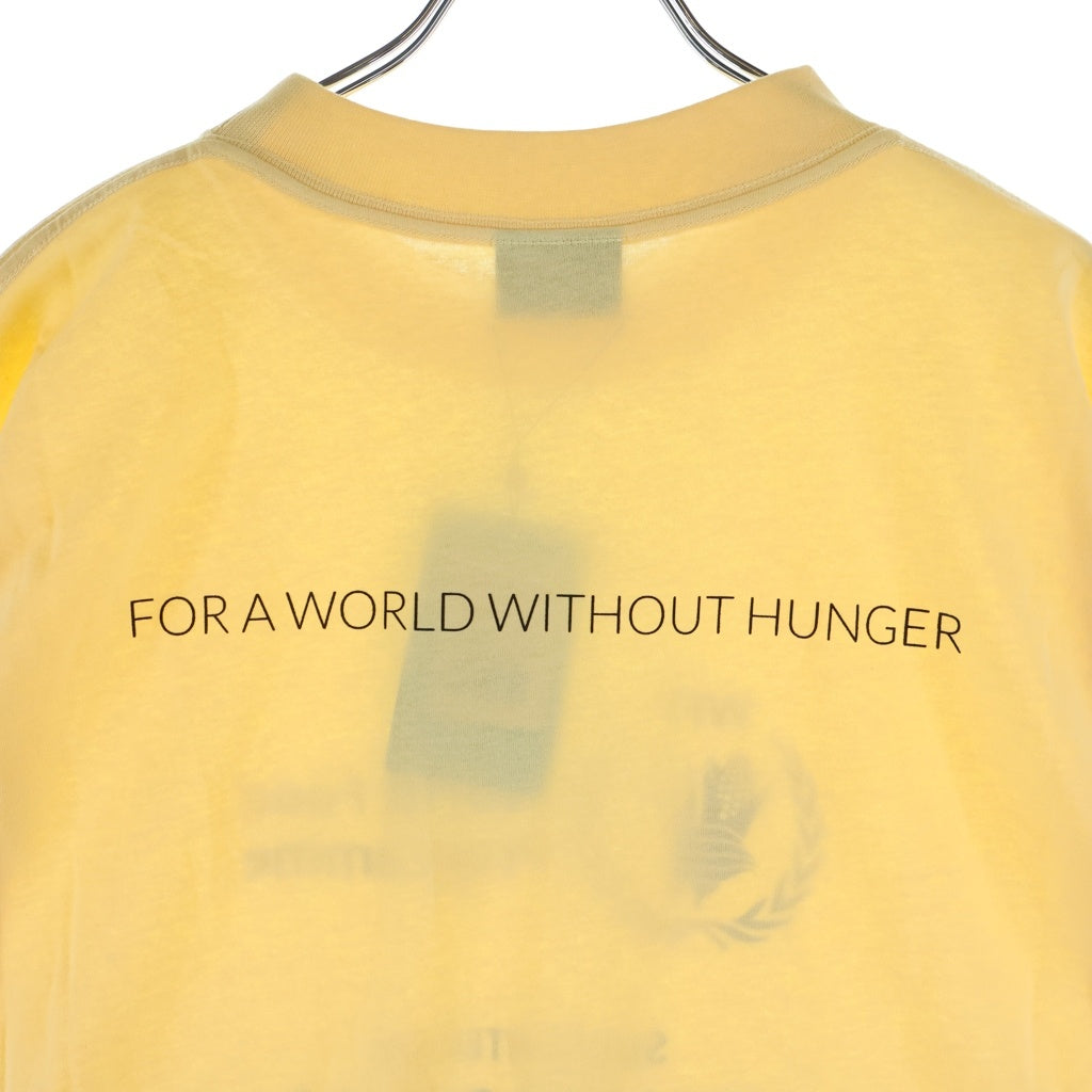 BALENCIAGA(バレンシアガ) WFP World Food Programme 両面プリント 半袖クルーネックTシャツ カットソー イエロー 764235 TSVS9