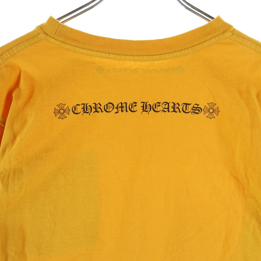 CHROME HEARTS(クロムハーツ) Mustard Arm Logo L/S Tee マスタードアームロゴ ロングスリーブクルーネック長袖Tシャツカットソー イエロー